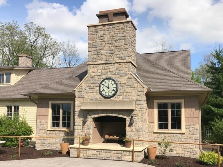 stone chimney